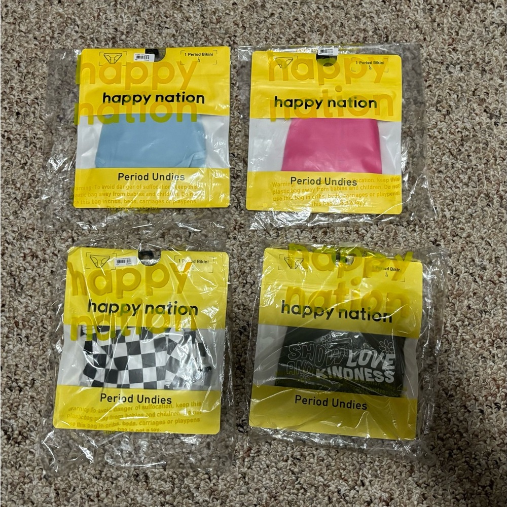 Brand new in package PINK period panties youth large lot